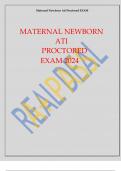 Maternal newborn ati proctored exam 2023 2024 updated with correct answers ATI Maternal newborn ati proctored exam 2023 2024 updated with correct answers 