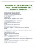 MEDSURG ATI PROCTORED EXAM  100&percnt; LATEST QUESTIONS AND  CORRECT ANSWERS 