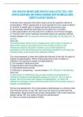 REAL BSN HESI 266 MED SURG PRACTICE EXAM &lpar;LATEST 2024&sol; 2025 UPDATE&rpar; QUESTIONS AND VERIFIED ANSWERS WITH RATIONALES &vert;100&percnt; CORRECT&vert; ALREADY GRADED A&plus; 