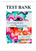 Test Bank - Gerontologic Nursing, 6th Edition (Meiner)| All Chapters  ( 1-29 ) Updated Version ( 2024 ) A+