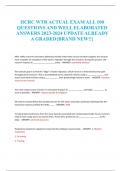 IICRC WTR ACTUAL EXAM ALL 100 QUESTIONS AND WELL ELABORATED ANSWERS 2023-2024 UPDATE ALREADY A GRADED&lbrace;BRAND NEW&excl;&excl;&rcub;