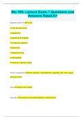 Bio 105 Bundled Exams Questions and Answers Latest Versions with Verified Solutions