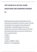 CPP EXAM 2016 ACTUAL EXAM  QUESTIONS AND ANSWERS GRADED  A&plus;