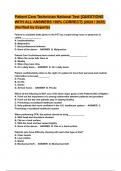 Patient Care Technician National Test &lbrace;QUESTIONS WITH ALL ANSWERS 100&percnt; CORRECT&rcub; &lpar;2024 &sol; 2025&rpar; &lpar;Verified by Experts&rpar;