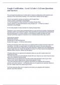 Google Certification - Level 2 &lpar;Units 1-3&rpar; Exam Questions and Answers