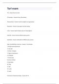 Turf exam Questions & Answers Already Passed&excl;&excl;