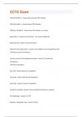 CCTC Exam Exam Bundle &lpar;Graded A&plus;&rpar;