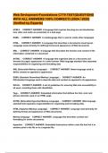 Web Devlopment-Foundations C779 TEST&lbrace;QUESTIONS WITH ALL ANSWERS 100&percnt; CORRECT&rcub; &lpar;2024 &sol; 2025&rpar; &lpar;Verified by Experts&rpar;