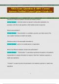 NHA Exam &vert; Questions & 100&percnt; Correct  Answers &lpar;Verified&rpar; &vert; Latest Update &vert; GradeA&plus; 