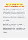 NR511 Davis Edge Final Exam Questions and Answers 100% Pass