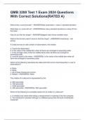 QMB 3200 Test 1 Exam 2024 Questions With Correct Solutions(RATED A)