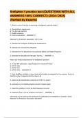 firefighter 1 practice test &lbrace;QUESTIONS WITH ALL ANSWERS 100&percnt; CORRECT&rcub; &lpar;2024 &sol; 2025&rpar; &lpar;Verified by Experts&rpar;