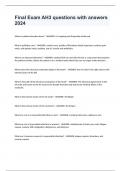 Final Exam AH3 questions with answers 2024&period;