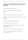 AH3 Exam 3 2024 questions with correct answers&period;