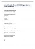Adult Health Exam &num; 3 2024 questions with solutions