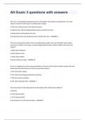 AH Exam 3 questions with answers