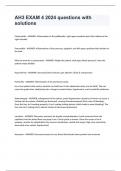 AH3 EXAM 4 2024 questions with solutions