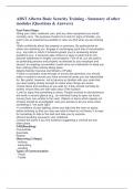 ABST Alberta Basic Security Training - Summary of other modules &lpar;Questions & Answers&rpar;
