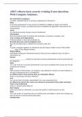 ABST Alberta basic security training Exam Questions With Complete Solutions&period;