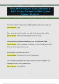 Texas DPS driving test Exam &vert; Questions &  100&percnt; Correct Answers &lpar;Verified&rpar; &vert; Latest  Update &vert; GradeA&plus; 
