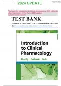 Test bank for Introduction to Clinical Pharmacology 10th edition by Constance Visovsky Cheryl Zambroski Shirley Hosler