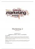 samenvatting marketing hoofdstuk 9 t&sol;m 17