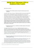 NR-506 Week 7 Discussion APNs as Healthcare Policy Leaders &lpar;GRADED A&rpar;&period;