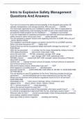 Intro to Explosive Safety Management