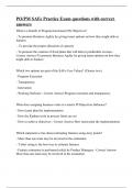 PO&sol;PM SAFe Practice Exam questions with correct answers