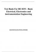 Test Bank For BE 8253 - Basic Electrical, Electronics and instrumentation Engineering