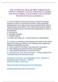 2019 ATI MENTAL HEALTH PROCTORED EXAM NEWEST VERSION LASTEST UPDATED ON ARPRIL 2024 WITH CORRECT QUESTIONS AND ANSWERS WITH RATIONALES GRADED A&plus;     