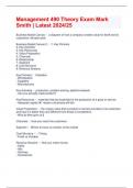 Management 490 Theory Exam Mark Smith &vert; Latest 2024&sol;25