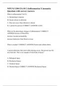WPUNJ 3290 EXAM 2 (Inflammation X immunity Questions with correct Answers