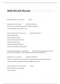 NGN NCLEX Review Final Exam With 100&percnt; Verified Answers Graded A&plus;&period;
