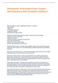 Orthopaedic Technologist Certification