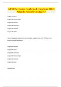 AEM Developer Confirmed Questions 2024 &vert; Already Passed &vert; Graded A&plus;