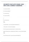 ICE BIETP 2102 FLETC EXAM 1 2024 WITH 100&percnt; CORRECT ANSWERS