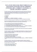 NGN ATI RN MED SURG PROCTORED EXAM  QUESTIONS WITH DETAILED VERIFIED  ANSWERS &lpar;100&percnt; CORRECT ANSWERS&rpar; &sol;A&plus;  GRADE ASSURED&sol; VERSION
