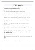 LETRS Units 5-8 Questions and answers latest update 