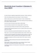 Electricity level 4 section 4 &lpar;Quizzes & Ans&rpar; 2024&excl;&excl;