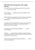 DEP 2004 Final Exam Question with Complete Solutions&period;