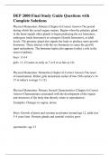 DEP 2000 Final Study Guide Questions with Complete Solutions&period;