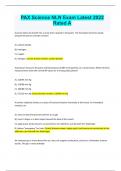 PAX Science NLN Exam Latest  Rated A