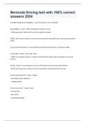 Bermuda Driving test with 100&percnt; correct answers 2024