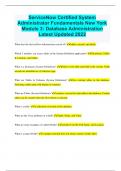ServiceNow Certified System Administrator Fundamentals New York Module 3&colon; Database Administration Latest Updated 