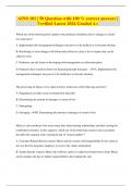 AINS 101 &vert; 50 Question with 100 &percnt; correct answers &vert; Verified Latest 2024 Graded A&plus;