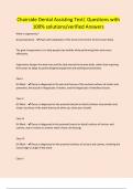Chairside Dental Assisting Test&vert; Questions with 100&percnt; solutions&sol;verified Answers