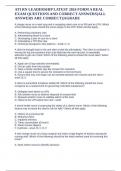 ATI RN LEADERSHIP LATEST 2024 FORM A REAL EXAM QUESTIONS AND CORRECT ANSWERS