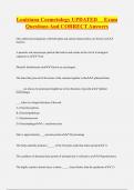 Louisiana Cosmetology UPDATED Exam  Questions And CORRECT Answers