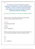 WGU D084 CLOUD PLATFORM SOLUTIONS OBJECTIVE ASSESSMENT 2 LATEST VERSIONS 2024 &lpar;VERSION A AND B &rpar; COMPLETE 300 QUESTIONS AND CORRECT DETAILED ANSWERS &lpar;VERIFIED ANSWERS&rpar; &vert;ALREADY GRADED A&plus; 